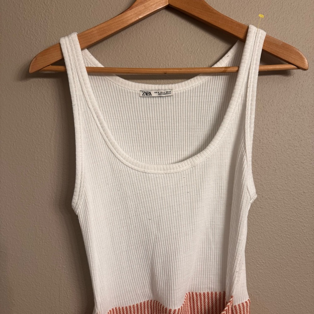 ZARA Wrap Ribbed Tank Dress - Picture 5 of 6